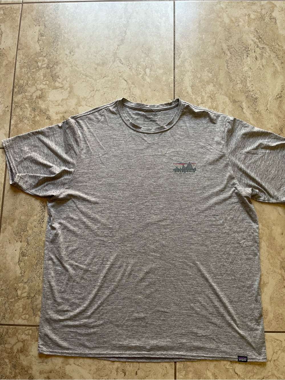 Patagonia Heather Grey Short Sleeve Crew T-Shirt